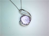 Collana Donna Oro Donna Classici in Oro bianco Ametista 5.92 Ct DRP0436 - DRP0436